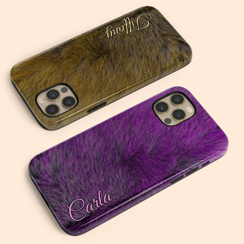 Personalized Whimsical Animal Fur iPhone Case